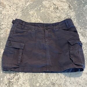 Brandy Melville Blue Mini Cargo Skirt